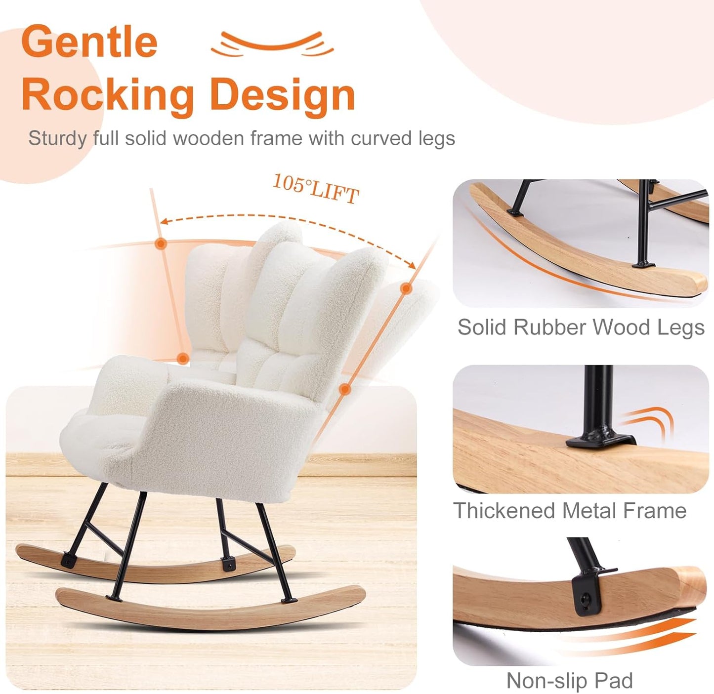 Sweetcrispy Rocking Chair Nursery