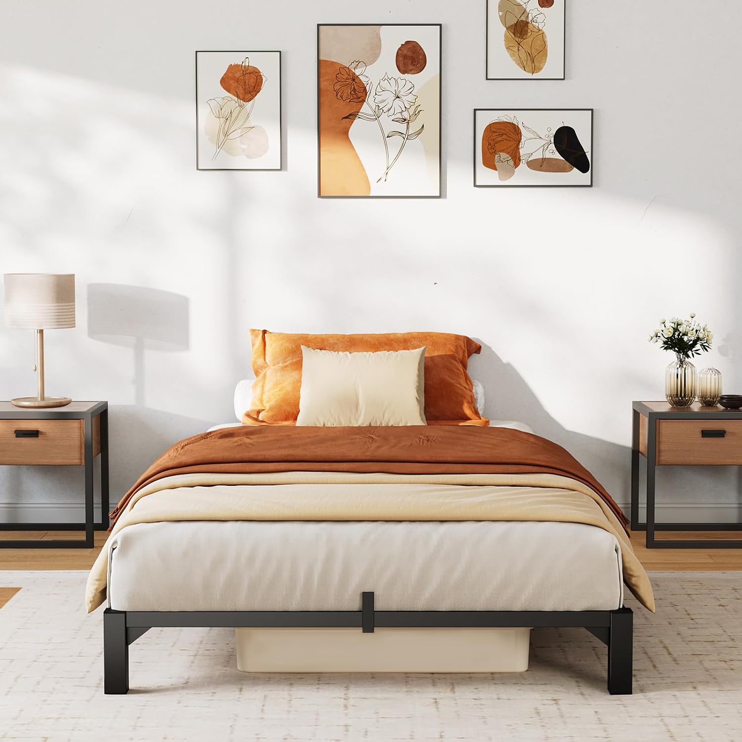 GAOMON Bed Frame Twin Size