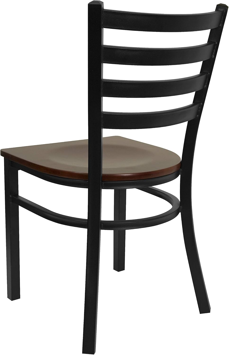 Flash Furniture HERCULES Series Black Ladder Back Metal Restaurant Chair