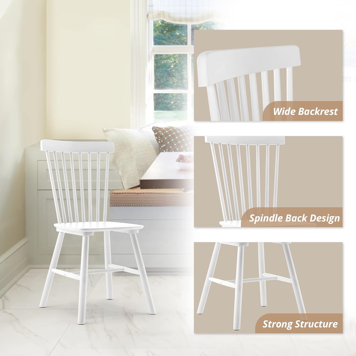 LUE BONA Windsor Dining Chairs