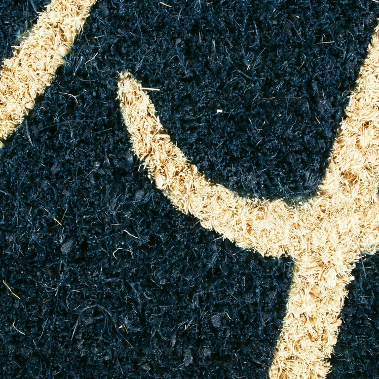 DII Hello Navy Coir Doormat 18x30 – Non-Slip & Durable