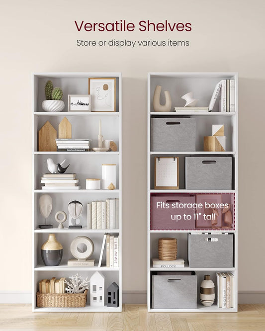 VASAGLE CUSTOS Collection - Bookshelf, 6-Tier Bookcase