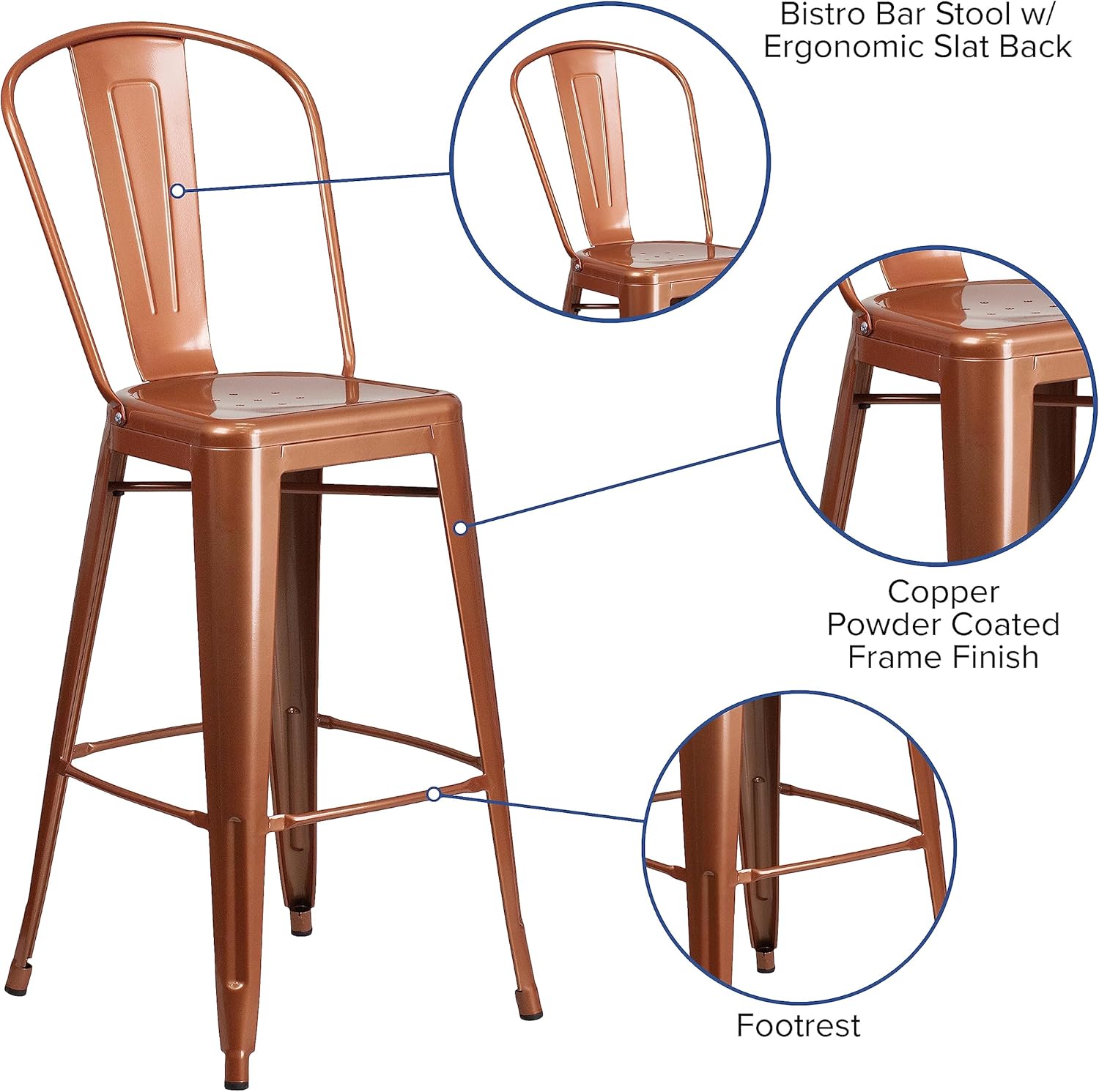 Flash Furniture Commercial Barstool
