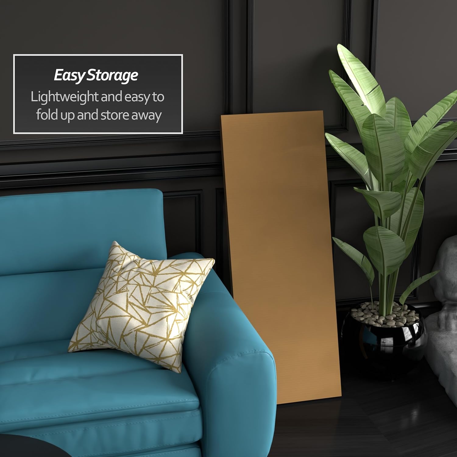 4 ft. Short Brown Temporary Cardboard Folding Screen