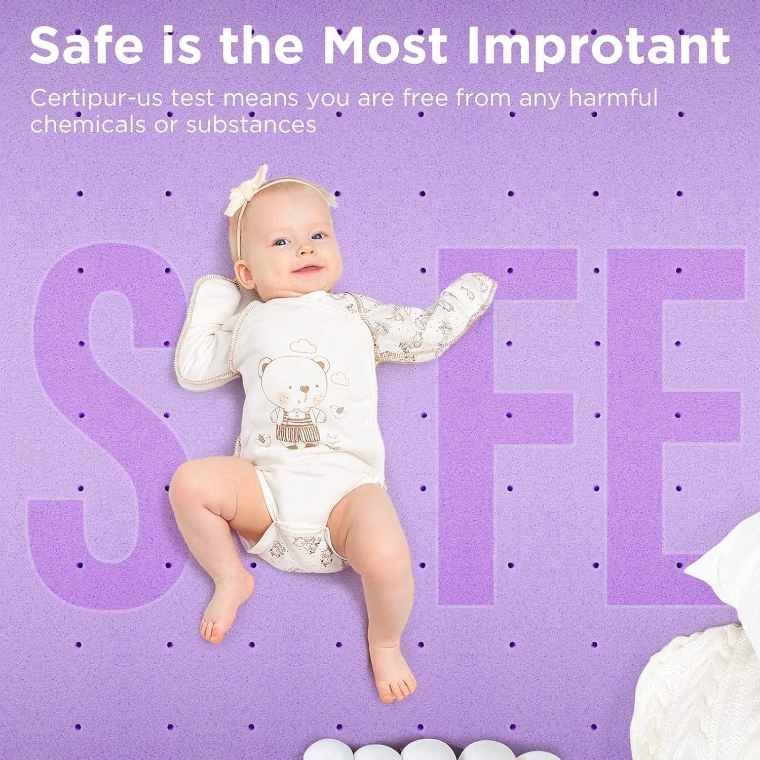 BedsPick 2 Inch Mattress Topper Twin XL Memory Foam