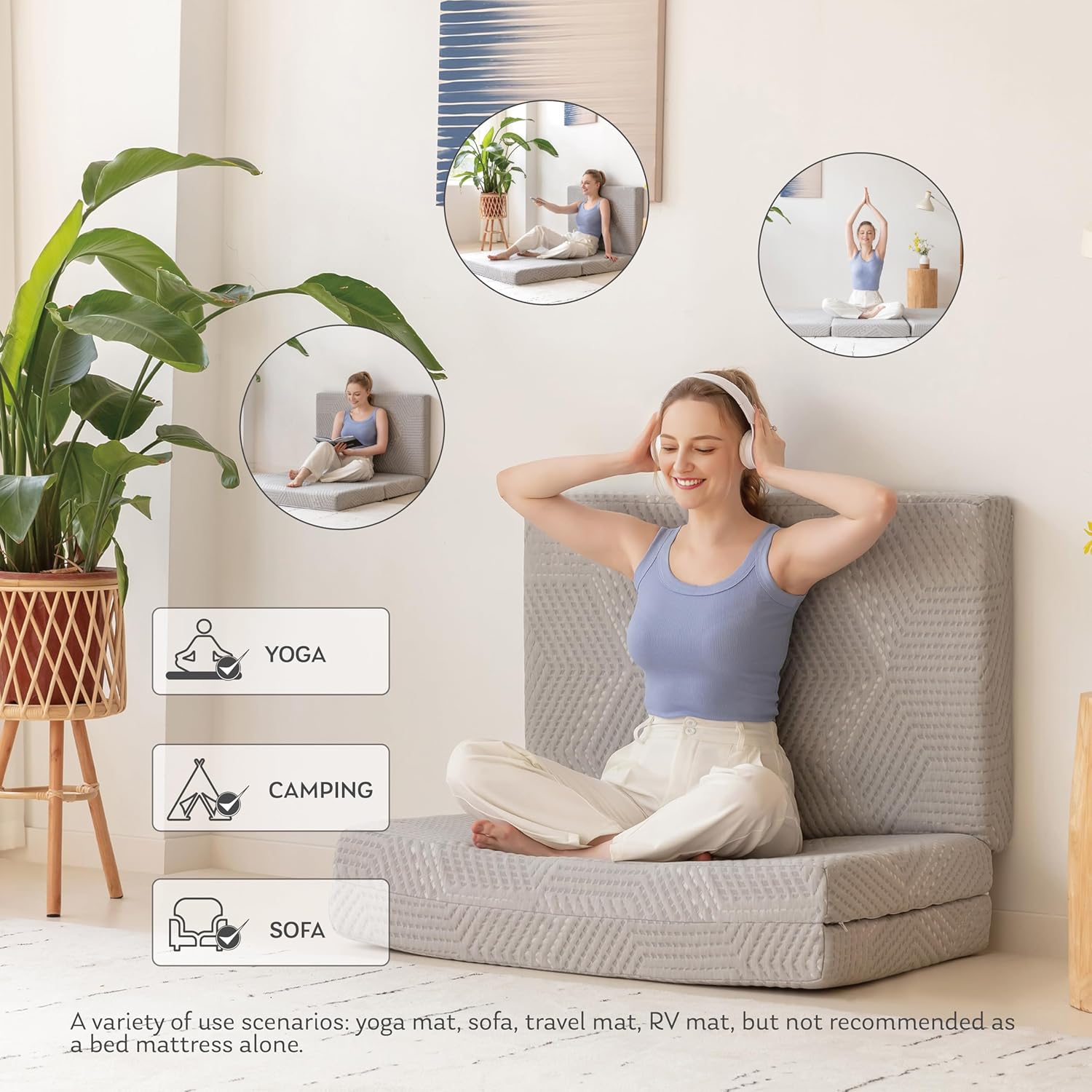 MLILY Tri-Fold Memory Foam Mattress