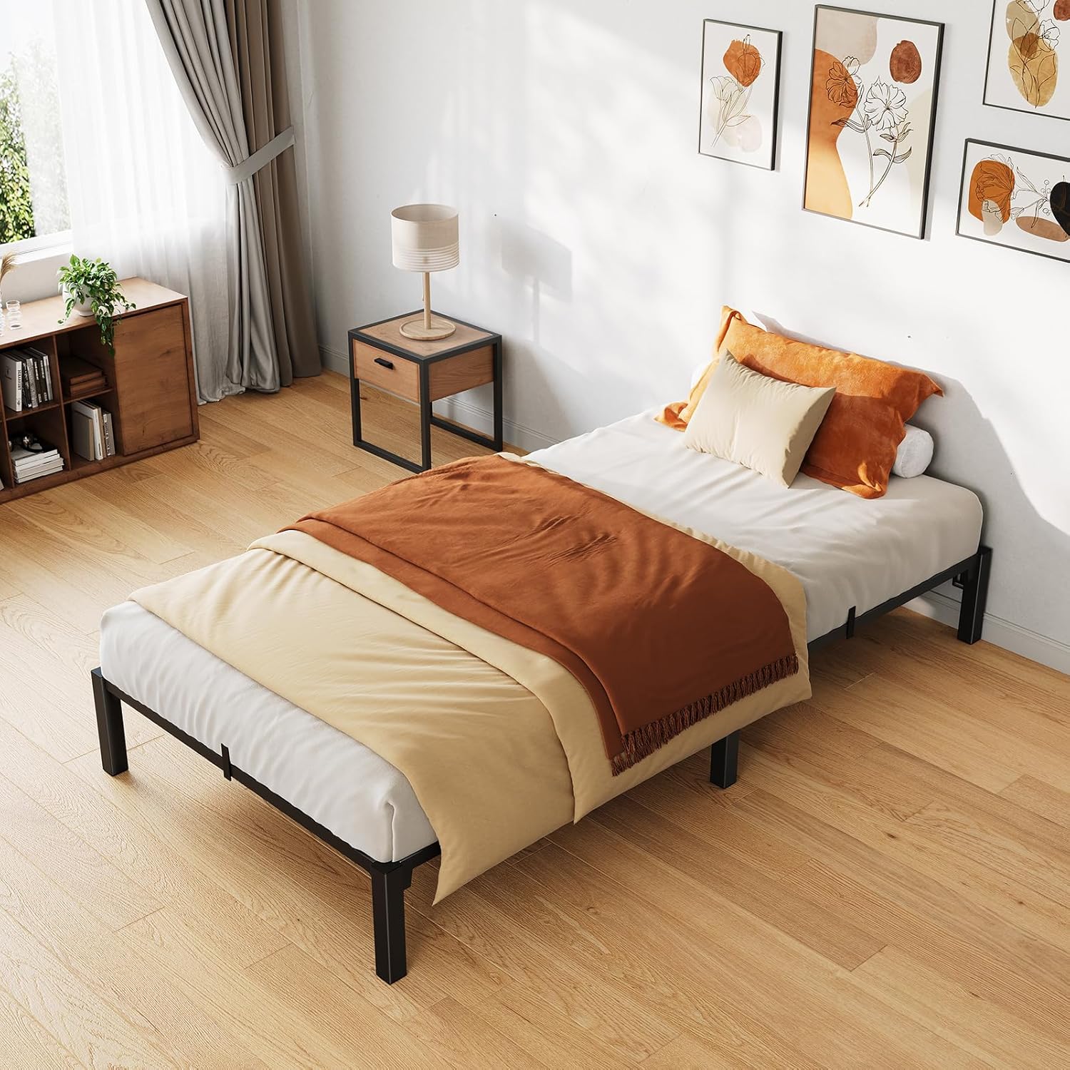 GAOMON Bed Frame Twin Size