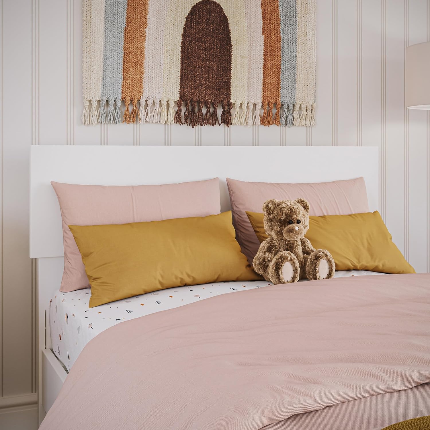 AFI Orlando Twin Adjustable Modern Solid Wood Panel Headboard