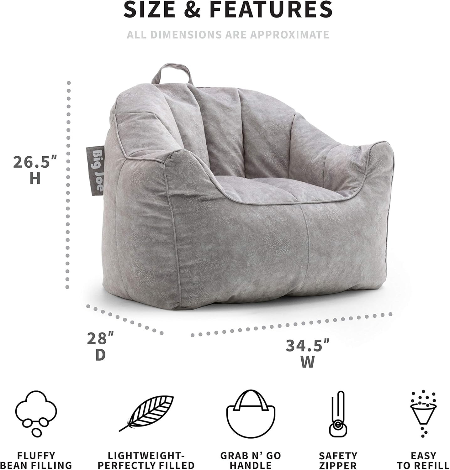 Big Joe Hug Bean Bag Chair