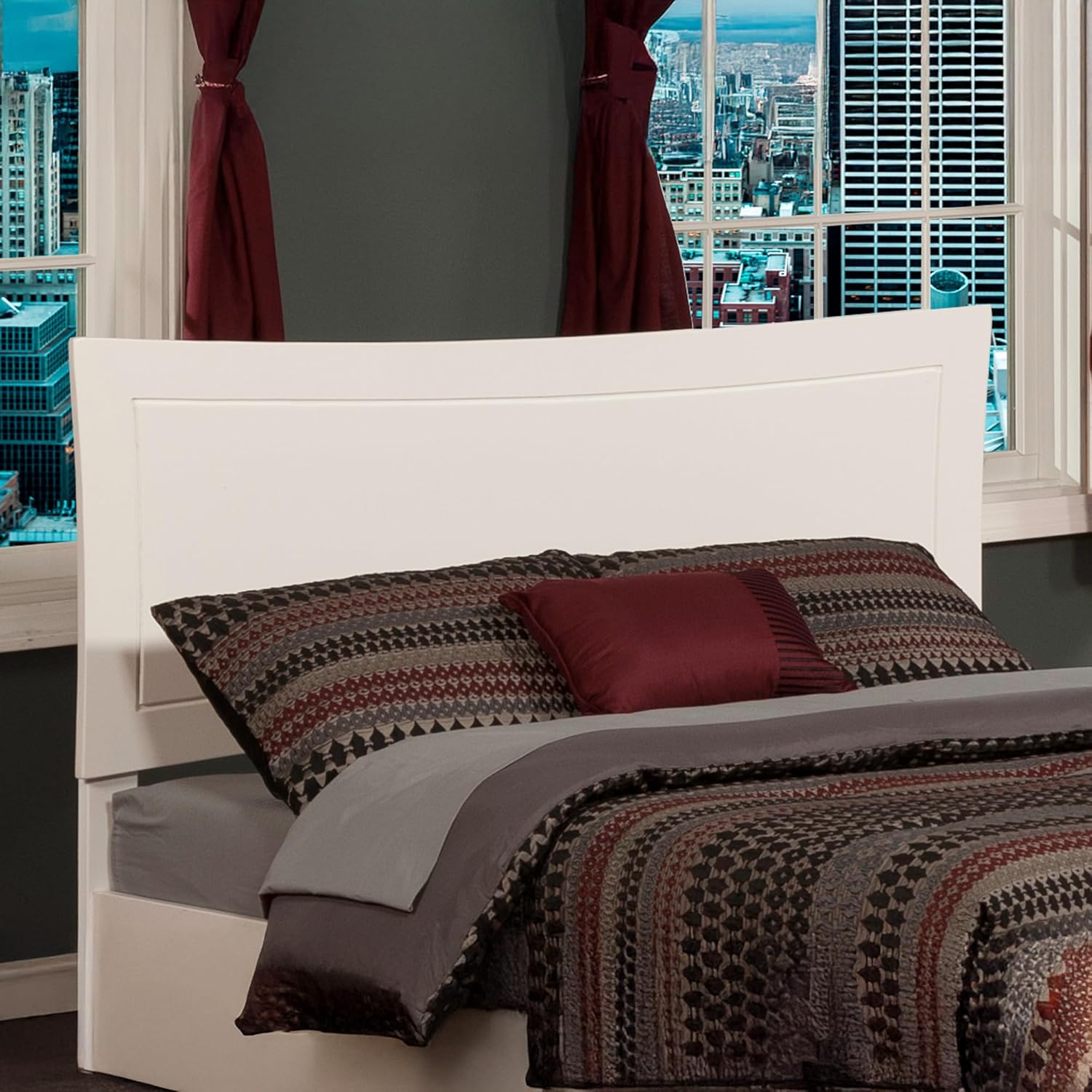 AFI Metro Full Size Headboard with Attachable Charger