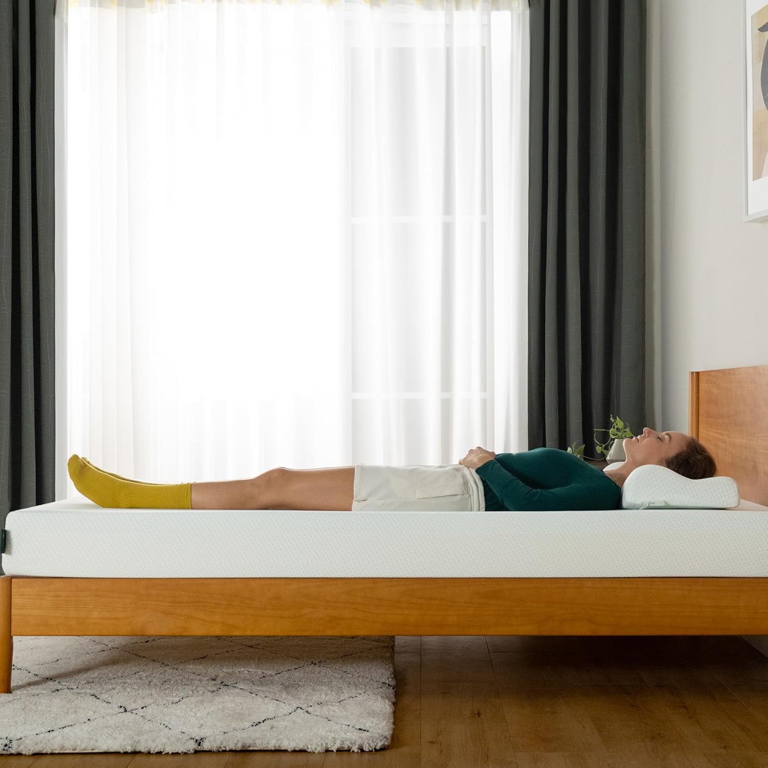 ZINUS 5 Inch Twin Size Green Tea Memory Foam Mattress