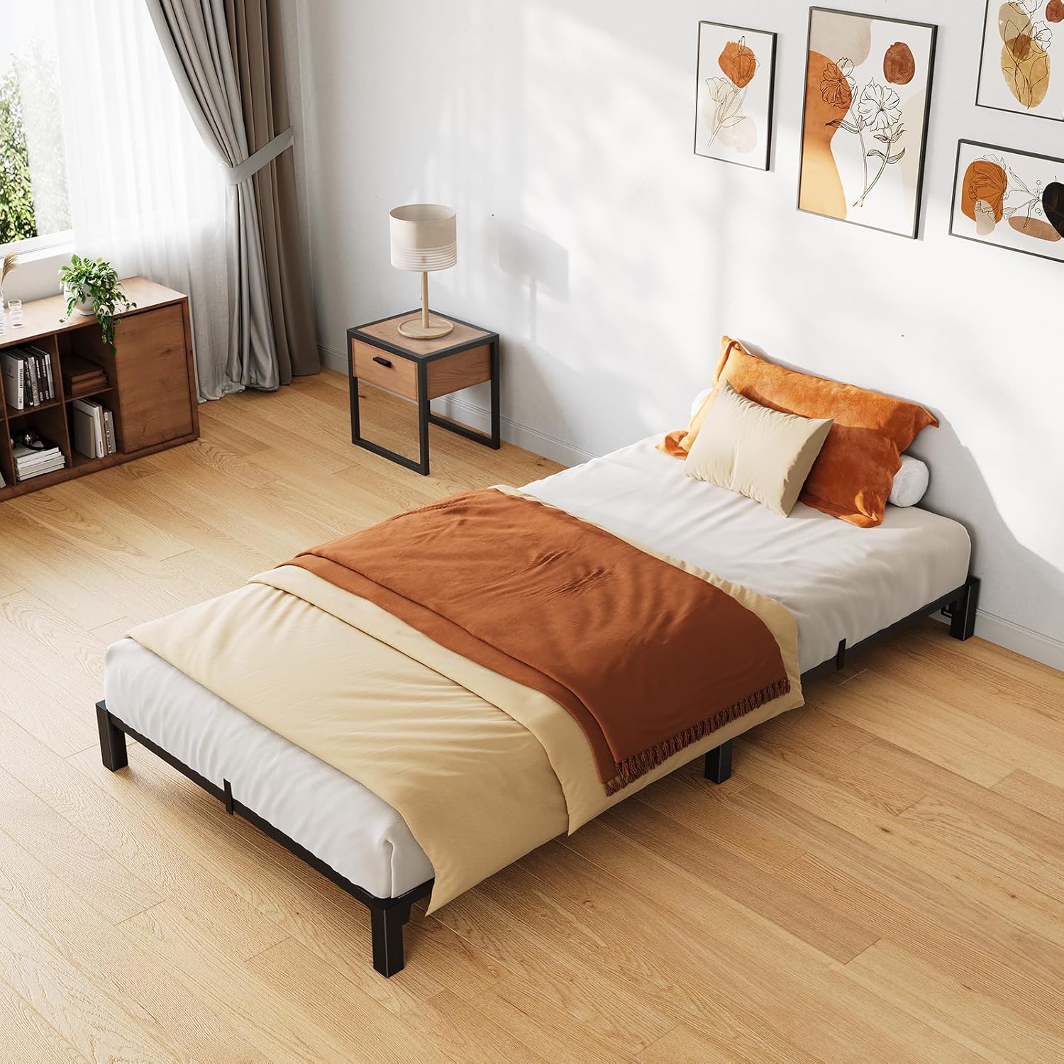 GAOMON Bed Frame Twin Size