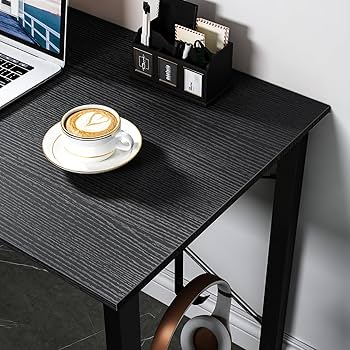 ODK 40'' Computer Desk – Black with Headphone Hooks
