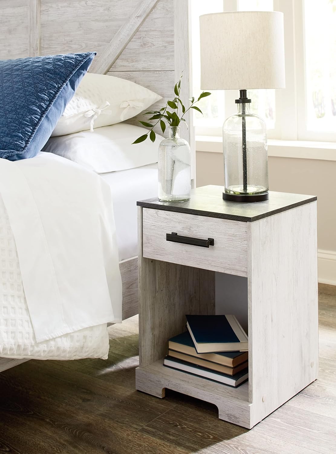 Signature Design by Ashley Shawburn Farmhouse 1 Drawer Night Stand