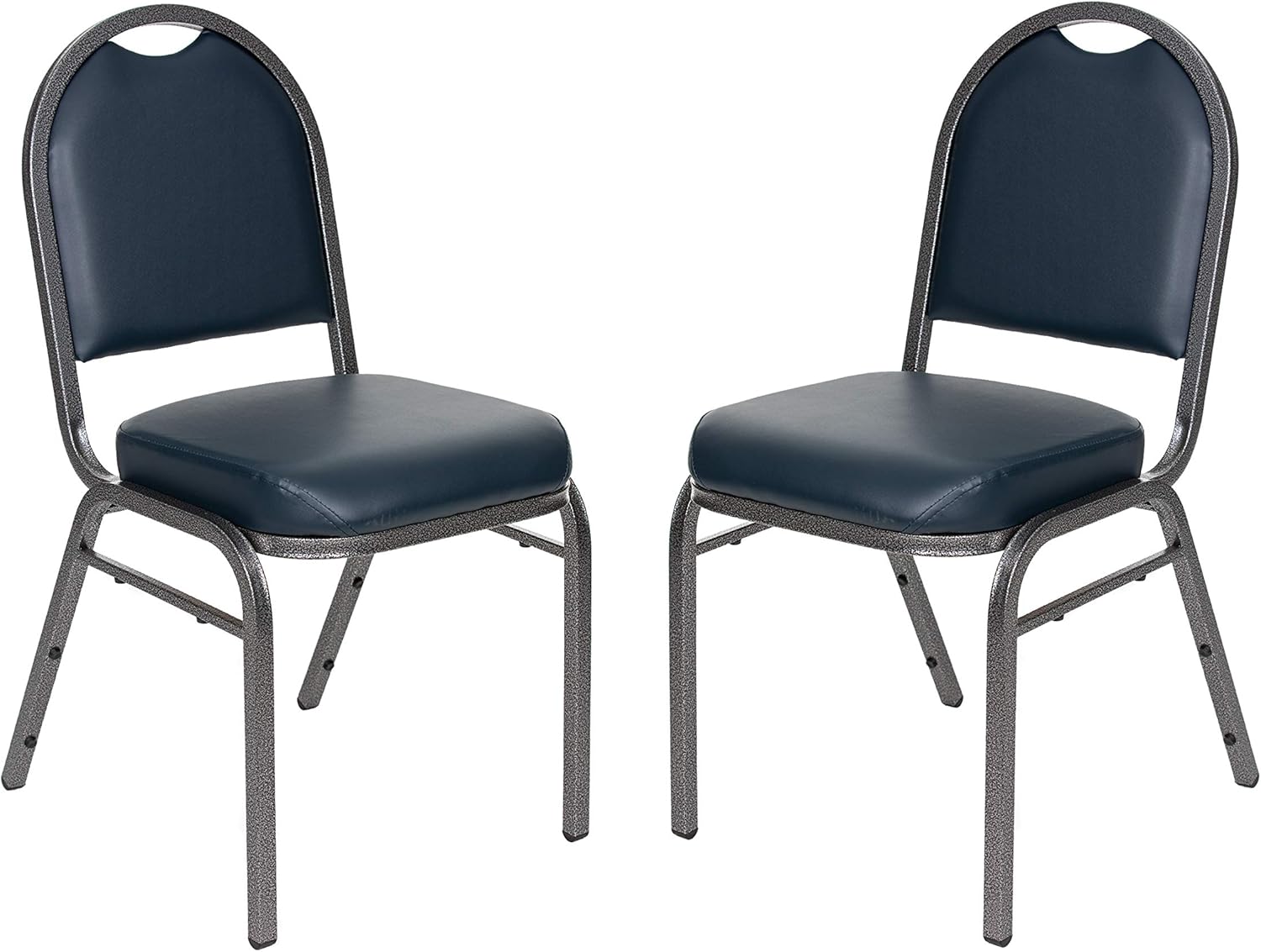 OEF Furnishings (Pack of 2) Premium Vinyl Upholstered Stack Banquet Chair