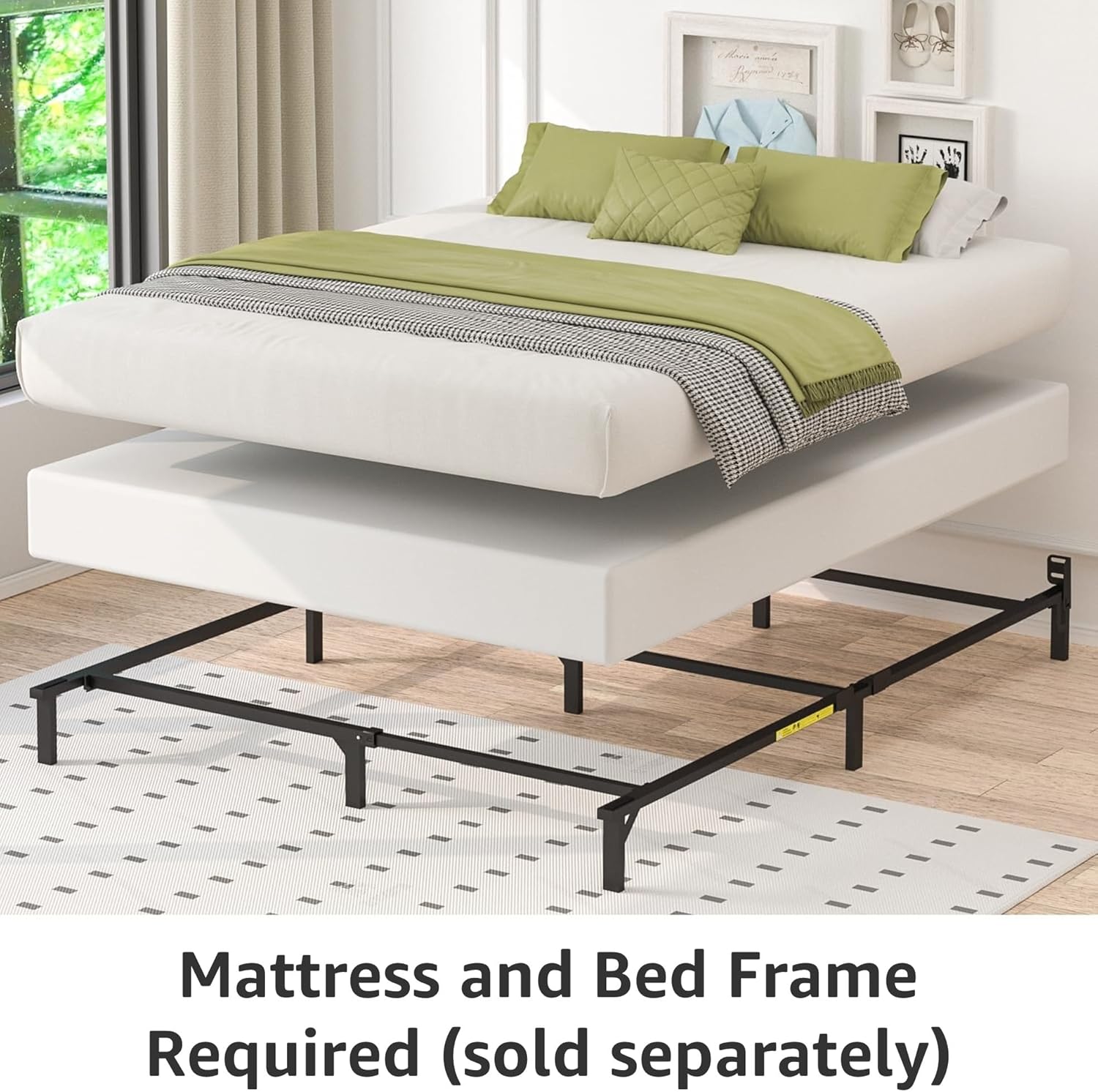 Amazon Basics Full Size Smart Box Spring Bed Base