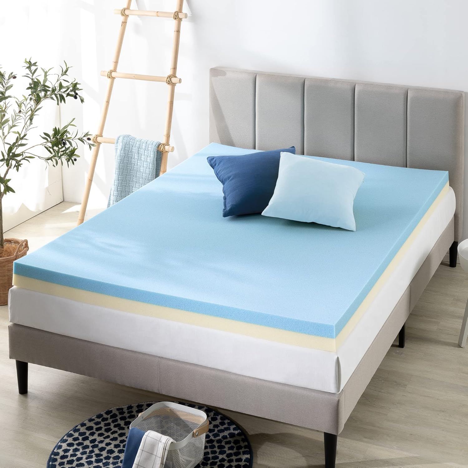 ZINUS 4 Inch Green Tea Cooling Gel Memory Foam Mattress