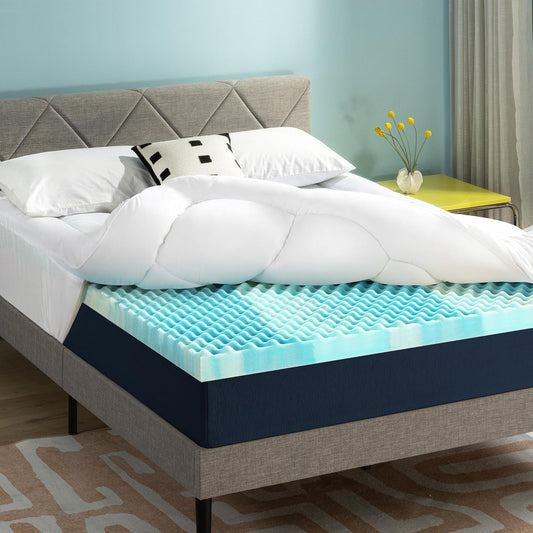 Best Price Twin Size Mattress 4 Inch Pillowtop Mattress Topper and Pad Combo