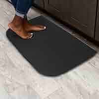 John Ritzenthaler 20''x60'' Graphite Washable Kitchen Rug – Non-Slip