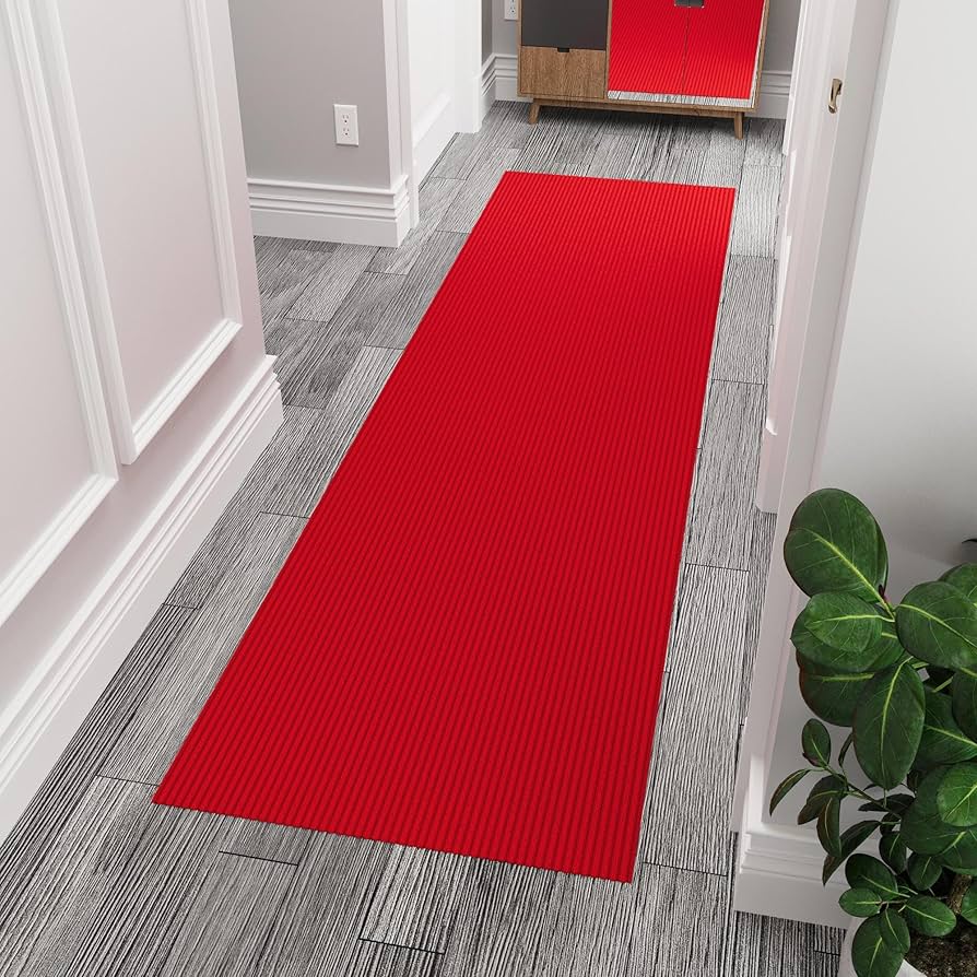 Garland Medallion Red Non-Slip Area Rug 3' x 5