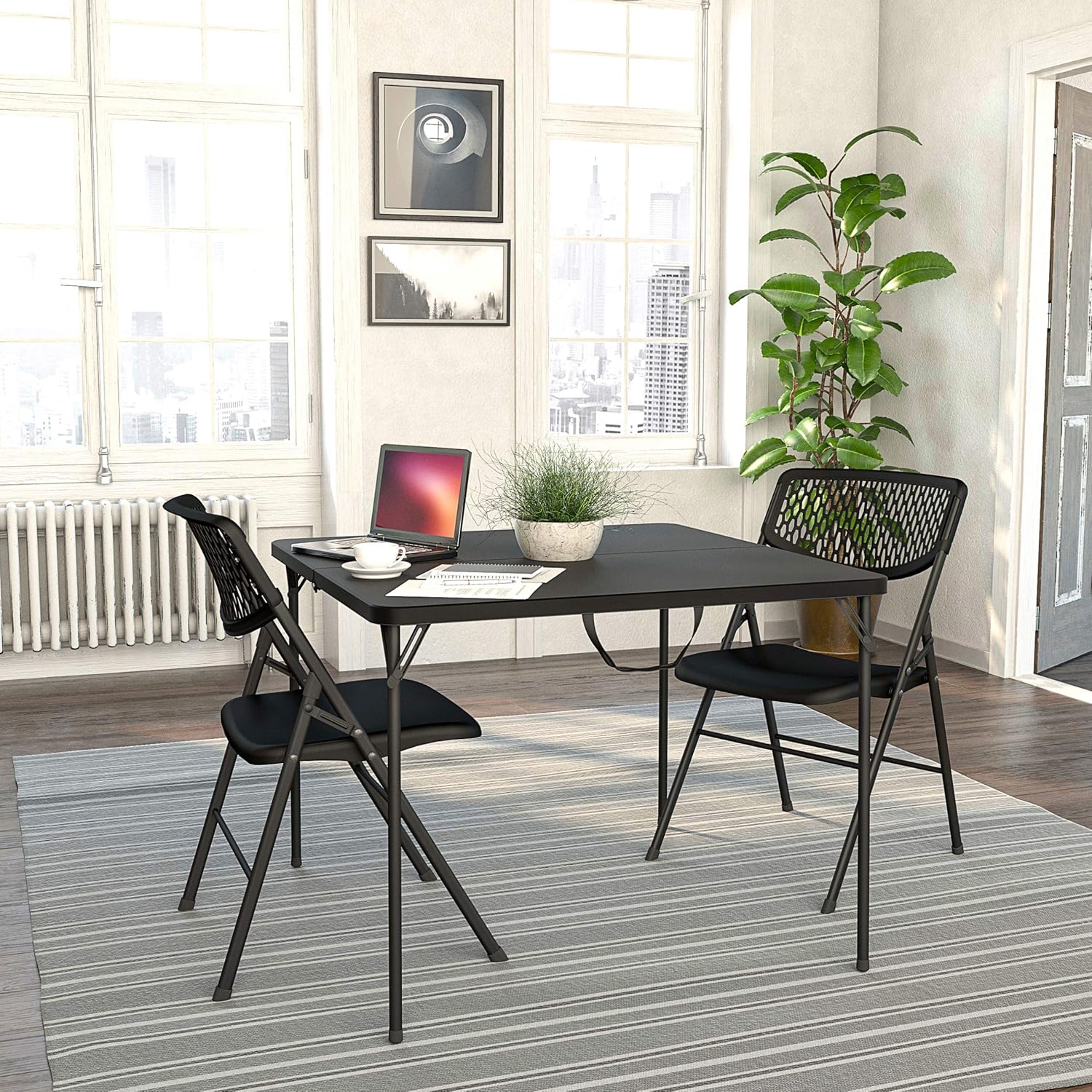 CoscoProducts Fold-in-Half Card Table