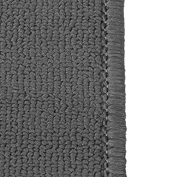 John Ritzenthaler 20''x60'' Graphite Washable Kitchen Rug – Non-Slip