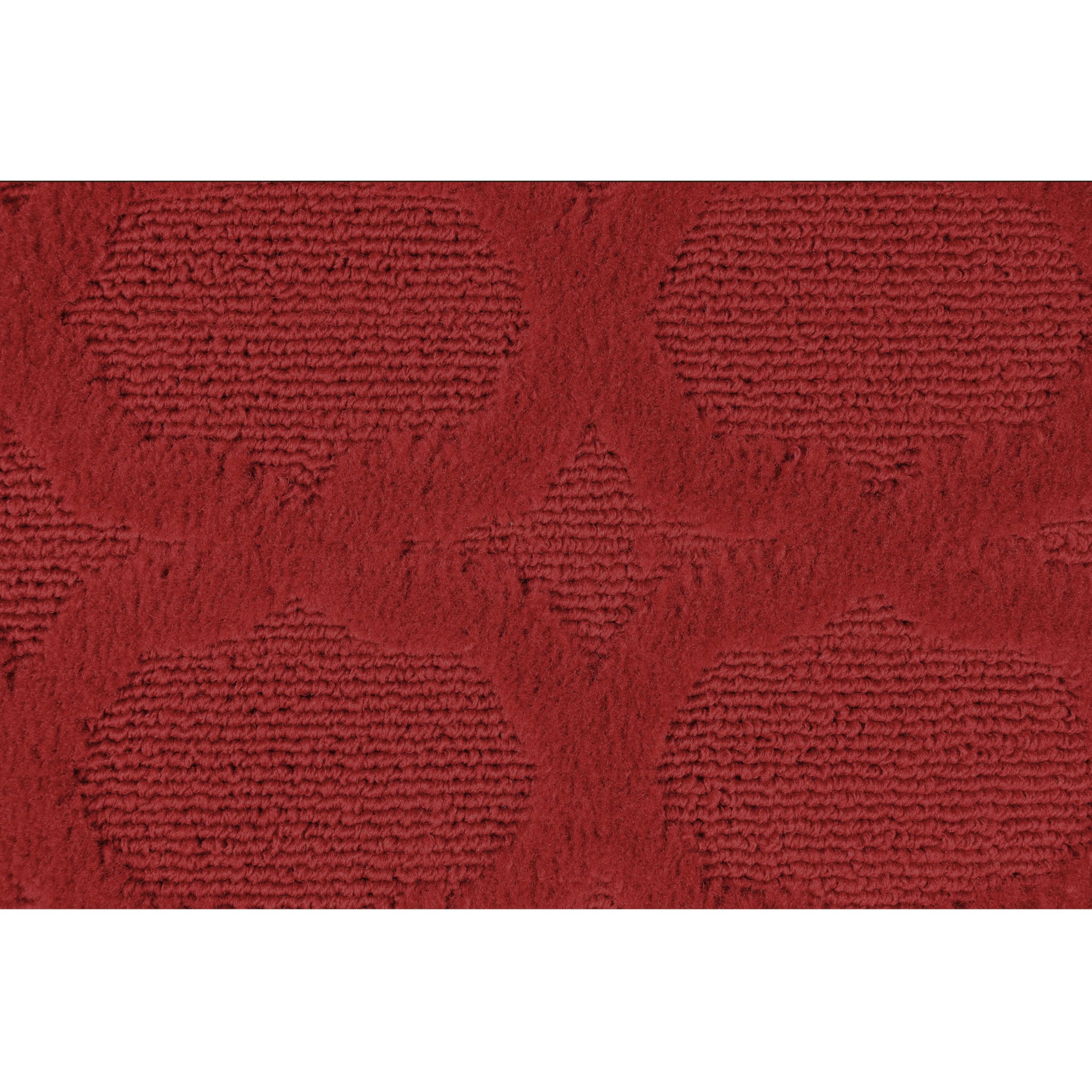 Garland Rug Sparta Area Rug, 5 Ft. Round, Chili Pepper Red