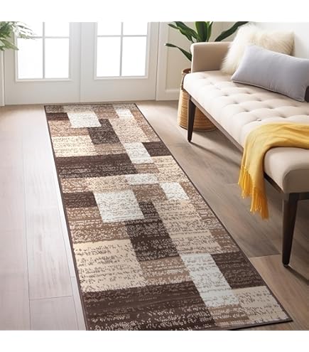 Superior Rockwood 2' x 11' Chocolate Indoor Runner Rug