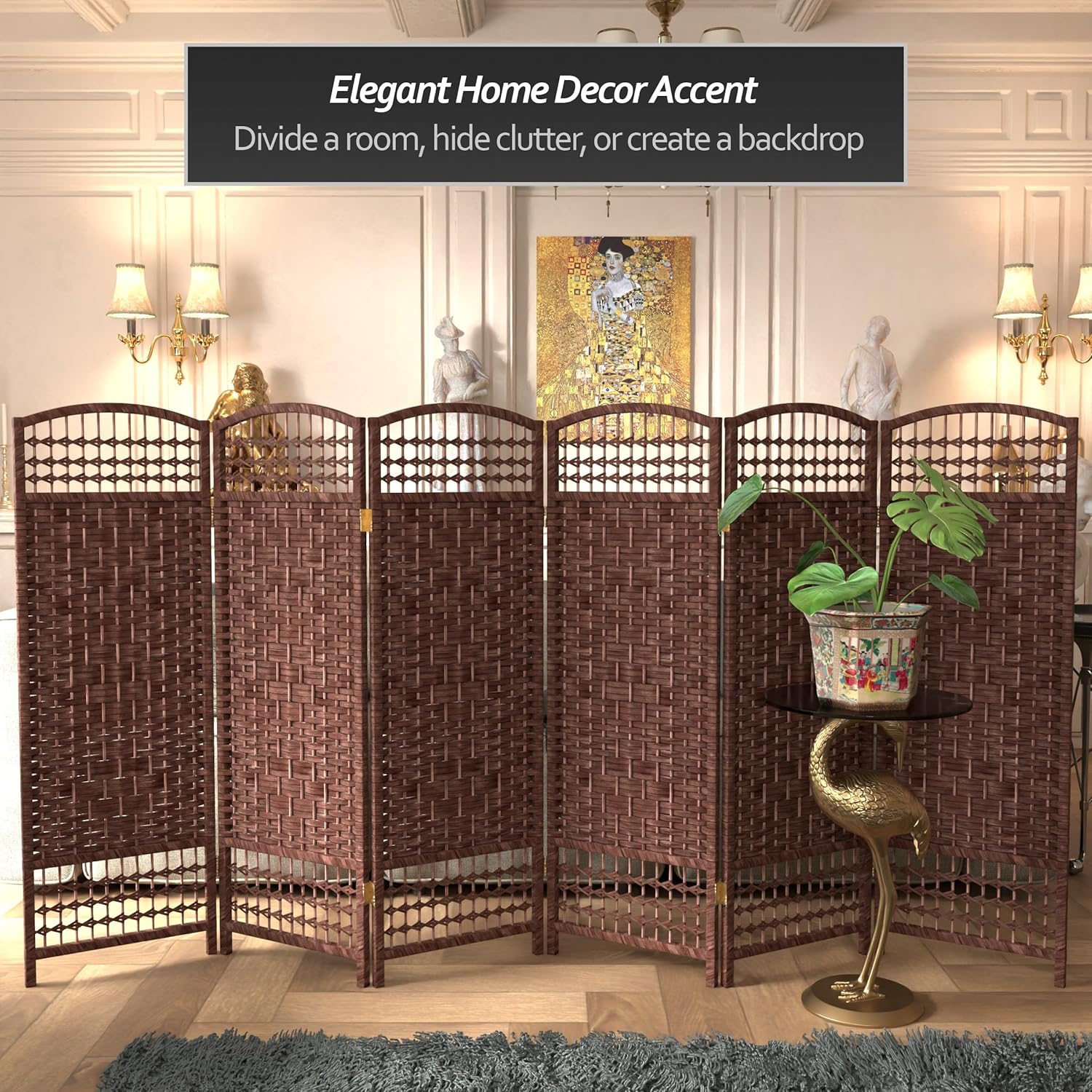 Short Fiber Weave Folding Screen