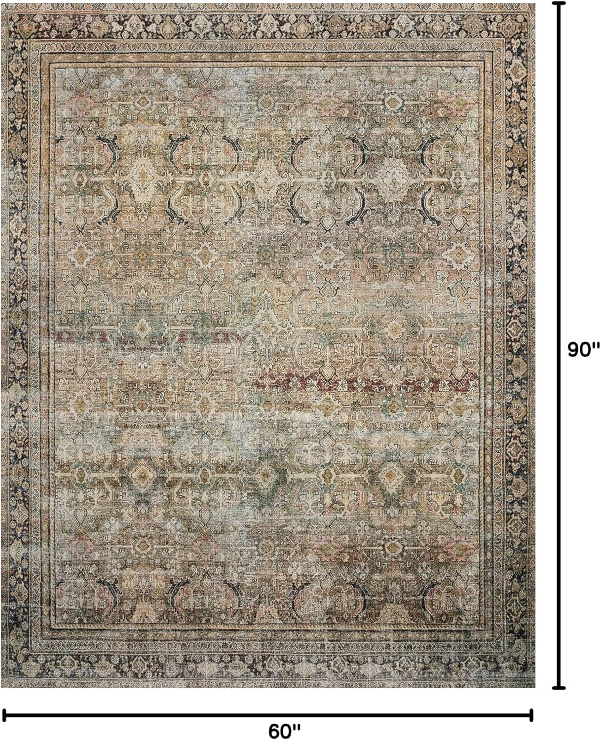 Loloi Layla Collection LAY-03 Olive Thick Area Rug
