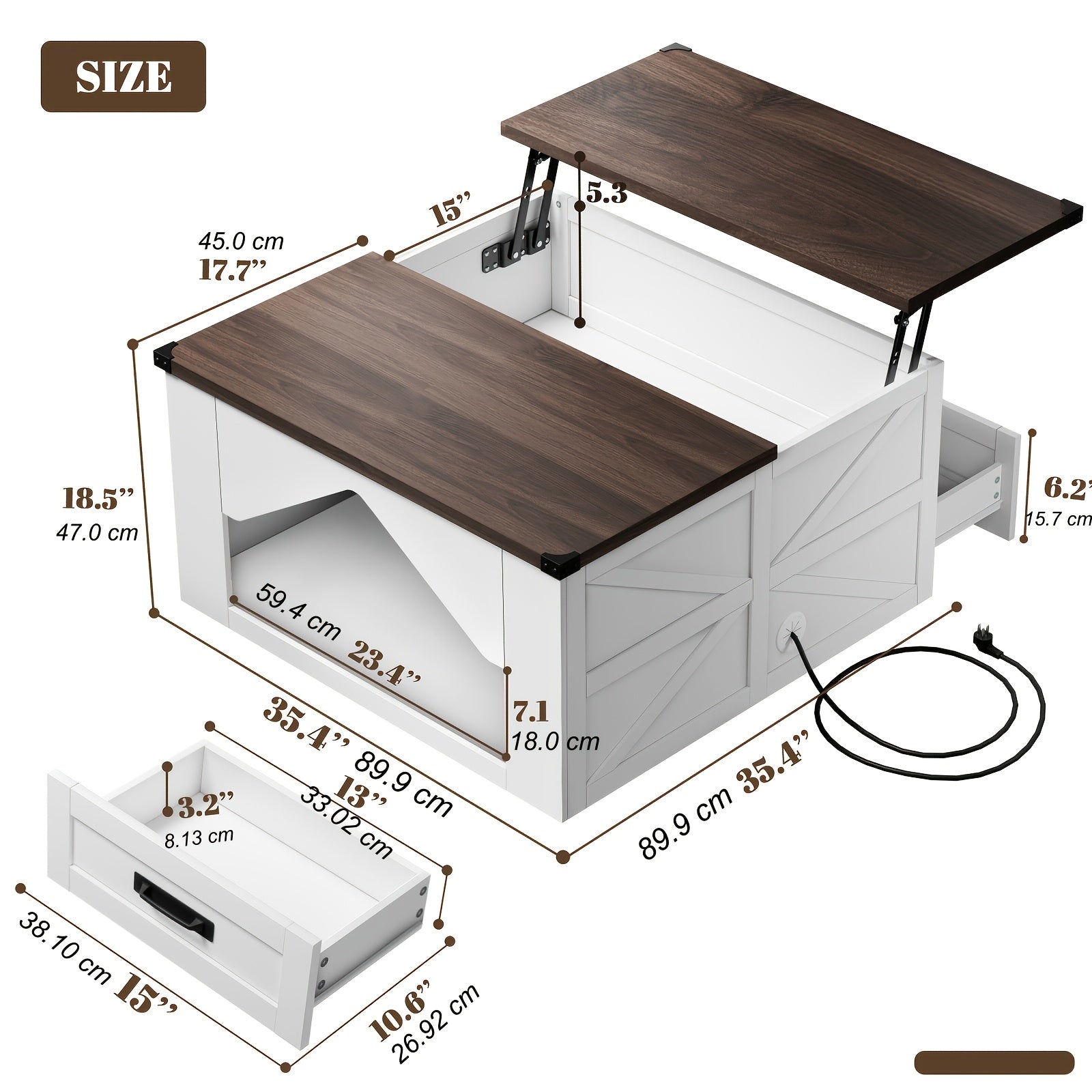 Lift-Top Desk & Coffee Table