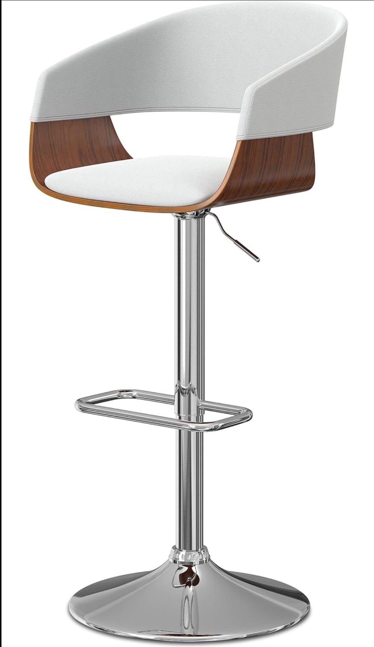 SIMPLIHOME Lowell Adjustable Swivel Bar Stool