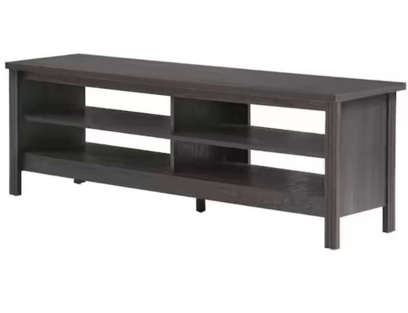 Farmhouse 60 in. Black TV Stand with 4-Drawers