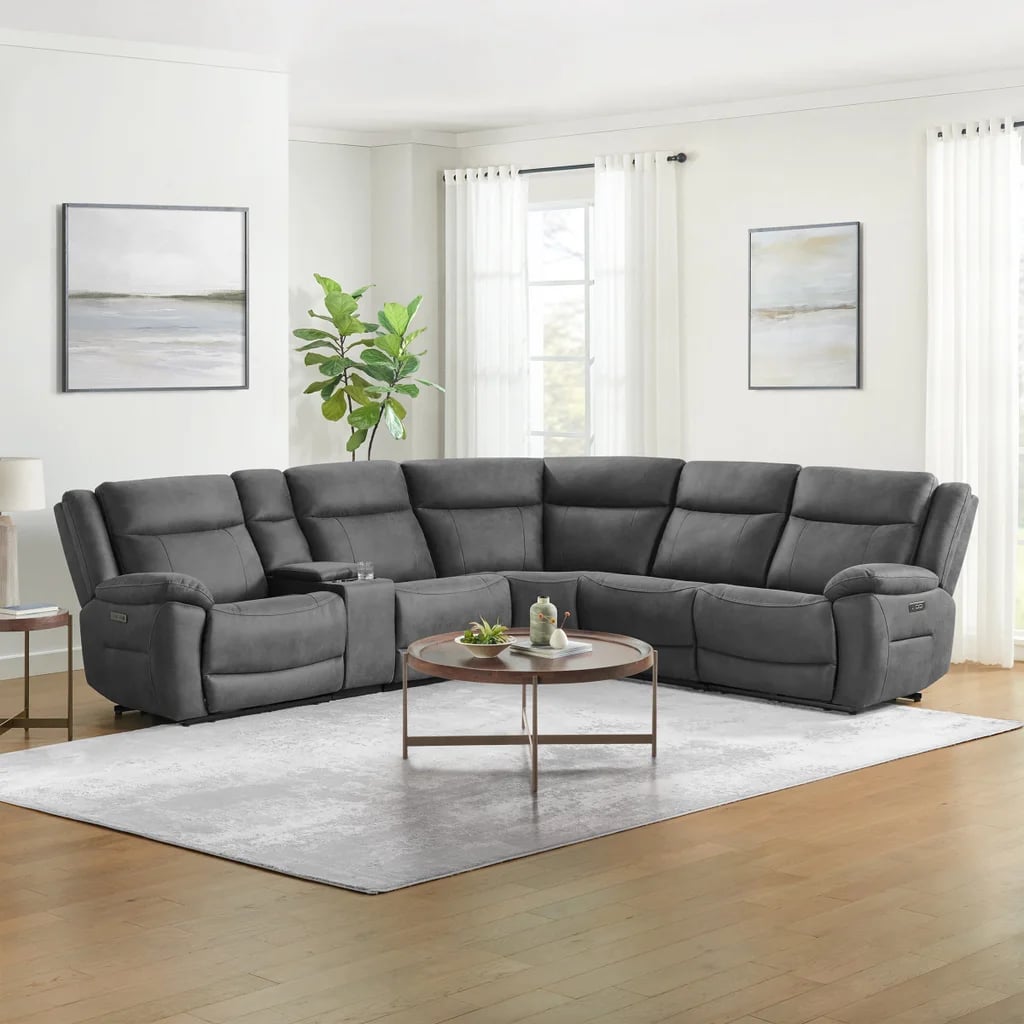 6-piece Fabric Power Reclining Sectional