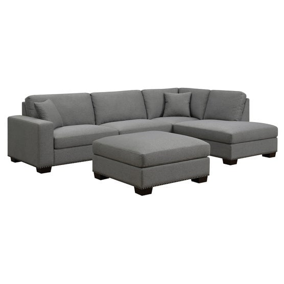 Thomasville Artesia Fabric Sectional with Ottoman