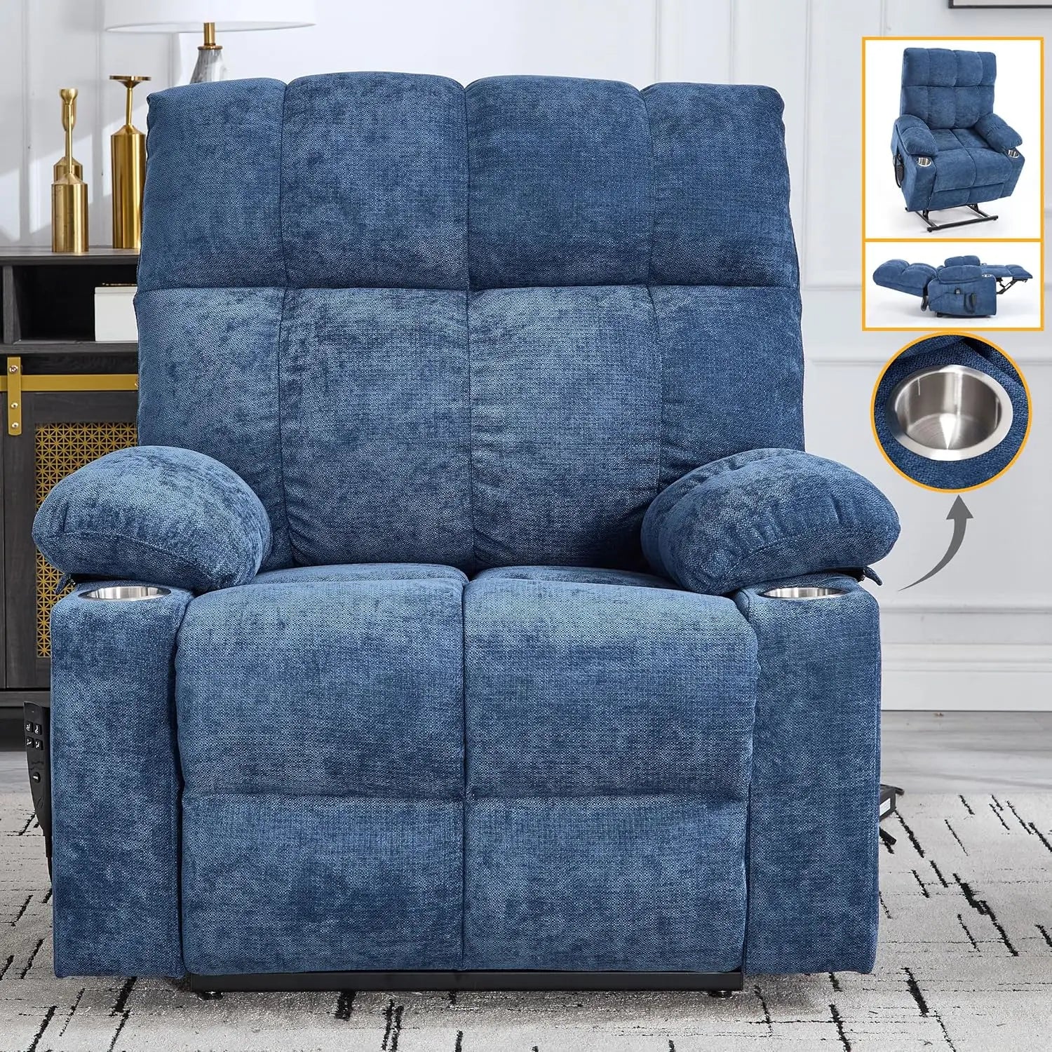 Extra Large Dual Motor Power Lift Recliner