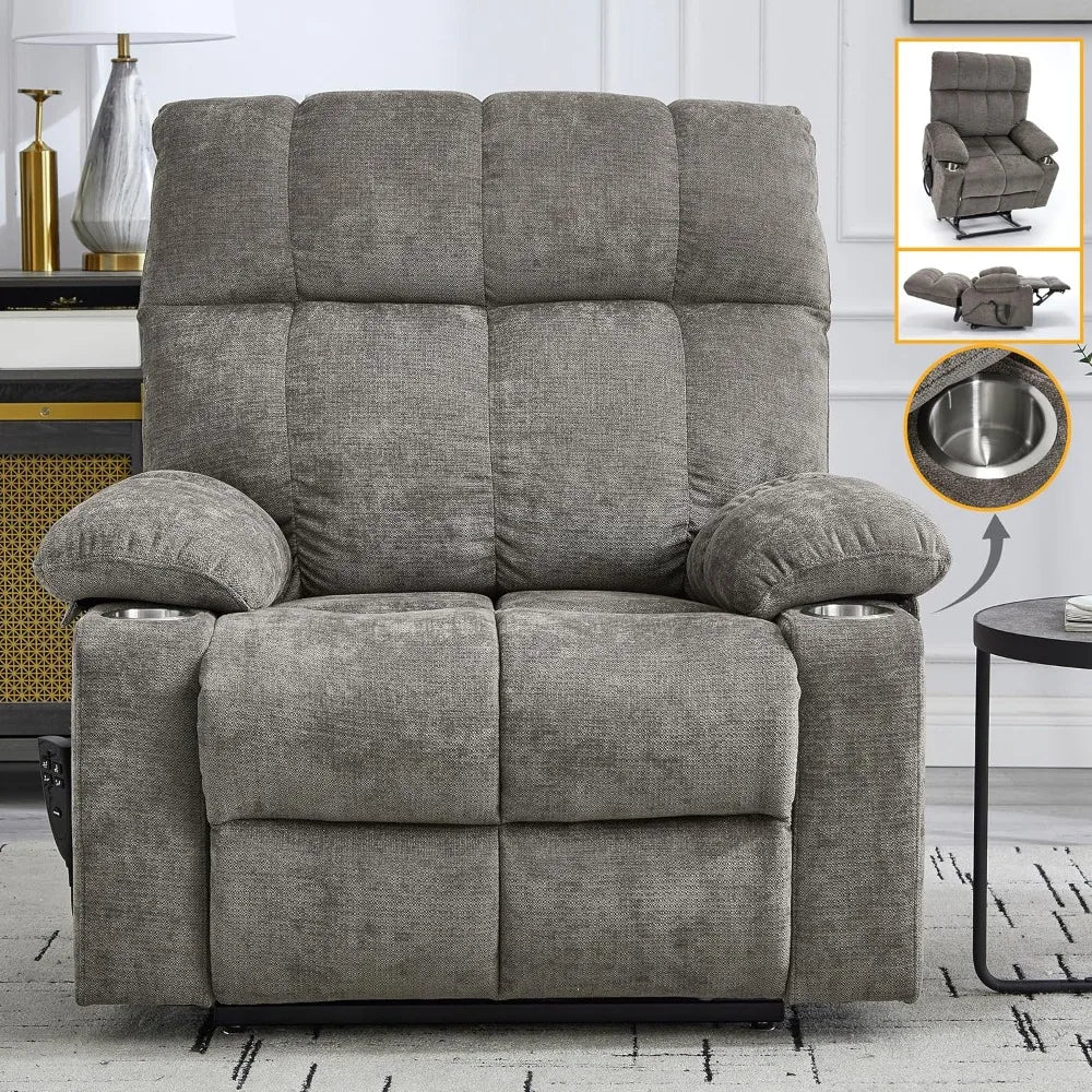 Extra Large Dual Motor Power Lift Recliner
