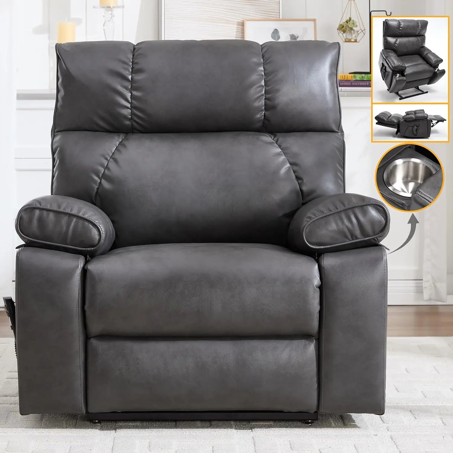 Extra Large Dual Motor Power Lift Recliner