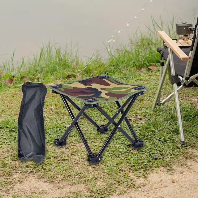 Folding Camping Stool – Portable Collapsible Footrest for Outdoor Activities