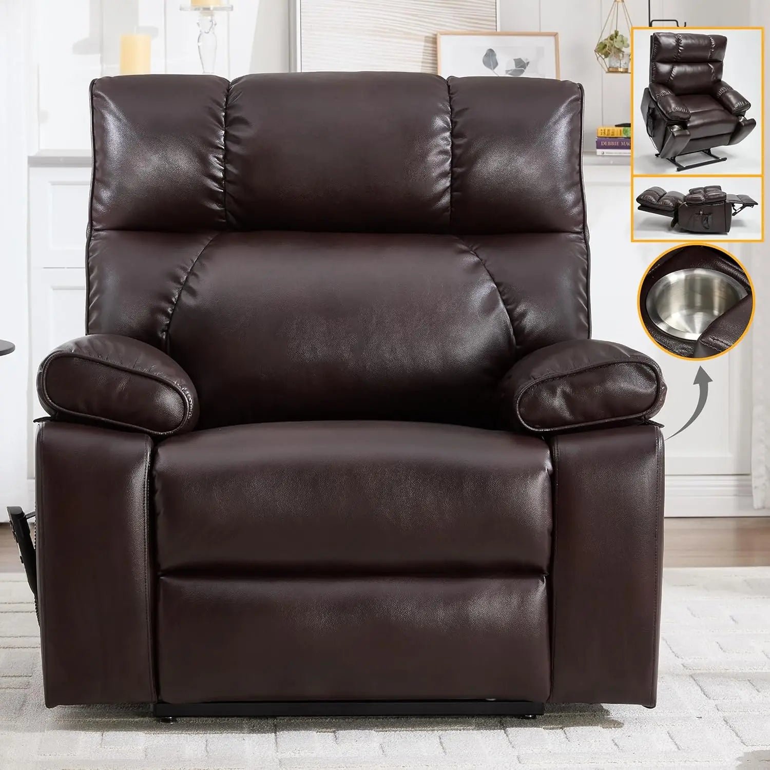 Extra Large Dual Motor Power Lift Recliner