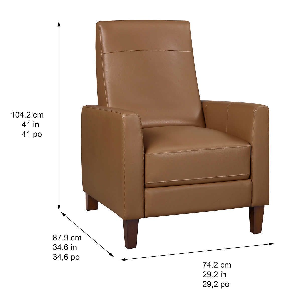 Barcalounger Ridgefield Leather Pushback Recliner