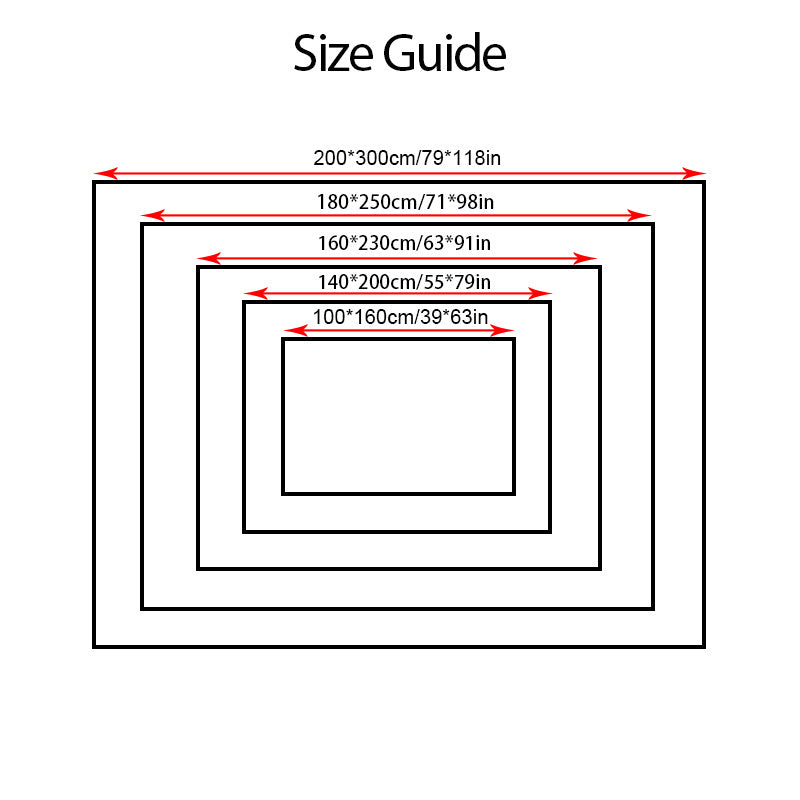 Extra Large Luxury Thickened Soft Rectangular Polyester Mat