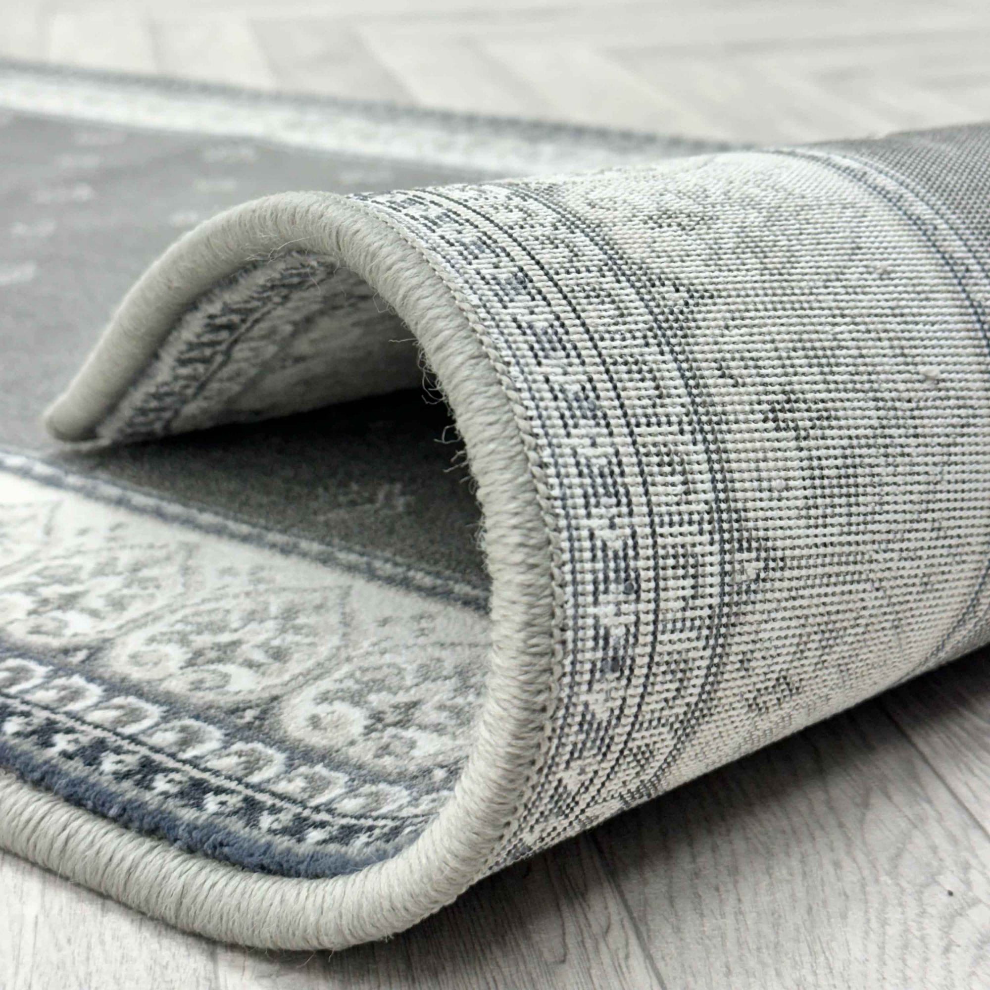 Ottomanson Hallway Runner Rug, Non-Slip 20" x 59" – Gray