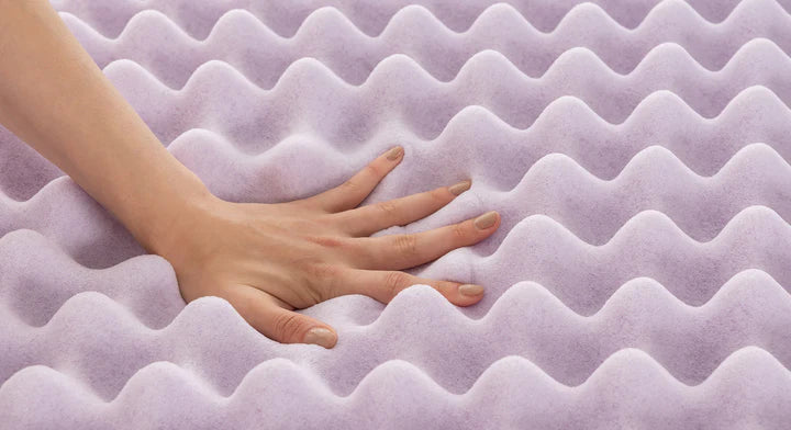 Best Price 3'' Egg Crate Memory Foam Mattress Topper – Twin, Lavender