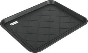 Ottomanson 15" x 30" Multi-Purpose Boot Tray – Waterproof Mat with Raised Edge