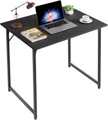 PayLessHere 32" Computer Desk – Brown, Metal Frame with Adjustable Feet