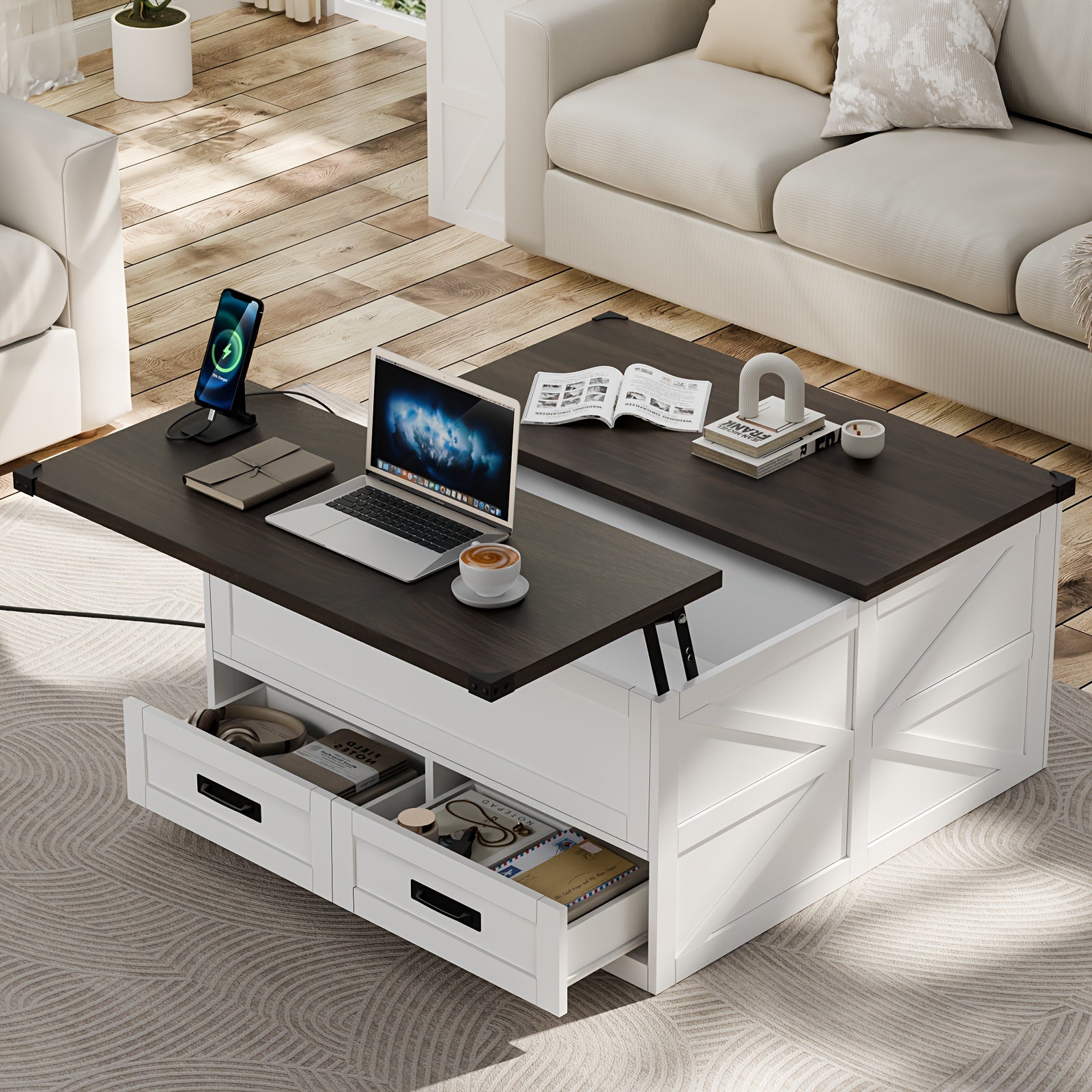 Lift-Top Desk & Coffee Table
